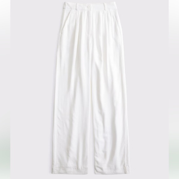Abercrombie Wide Leg Dress Pant - 00S 
White/Cream - Picture 2 of 10